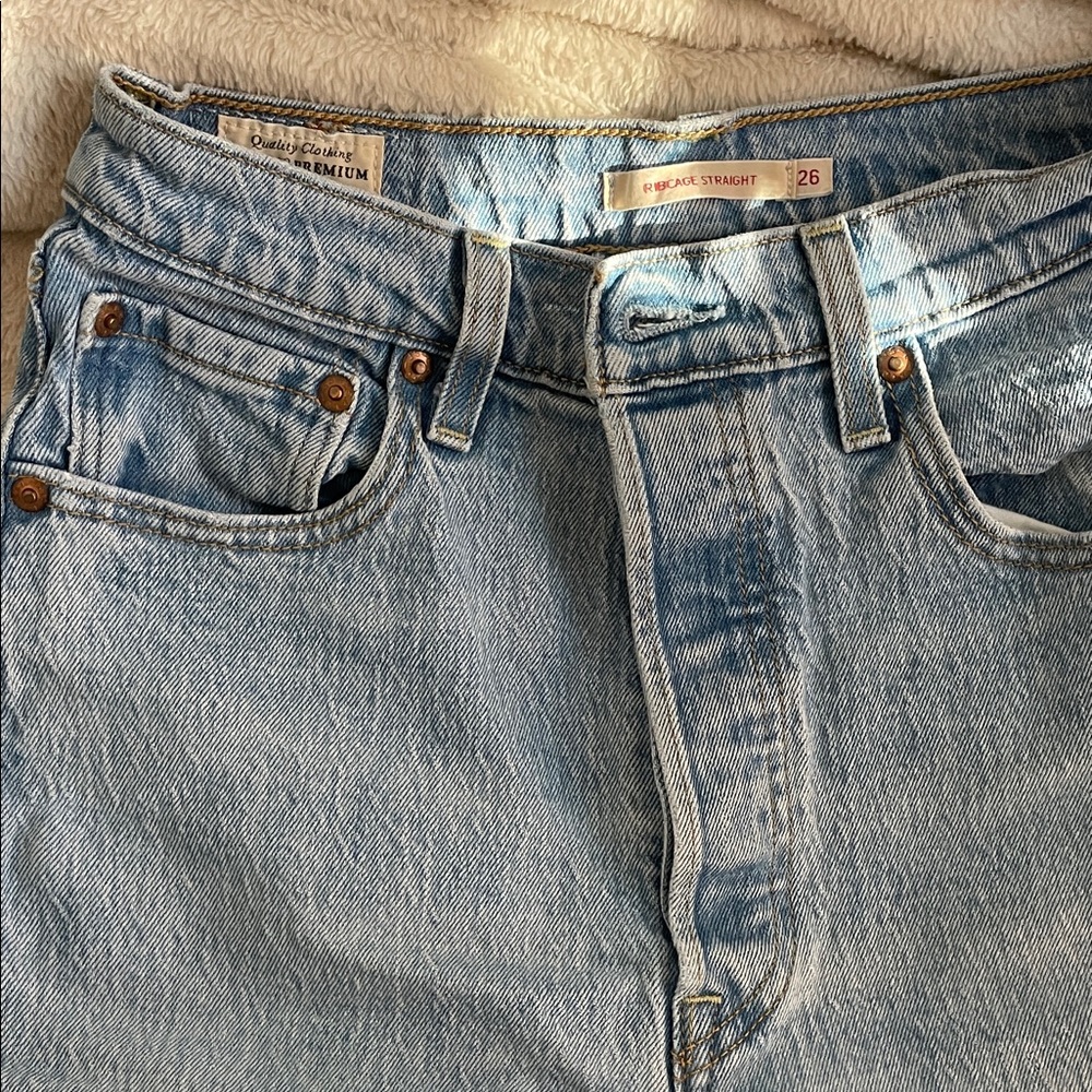 Levi’s Ribcage Straight Denim Jeans Size 26
